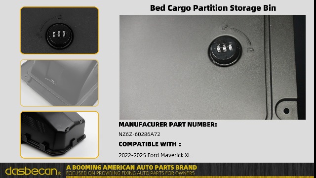 Amazon.com: Dasbecan Bed Cargo Partition Storage Bin Compatible